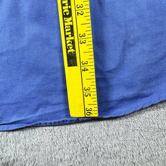 Devon & Jones Blue Noble Pima Oxford Button Down Shirt Men’s 4XL - Picture 7 of 9